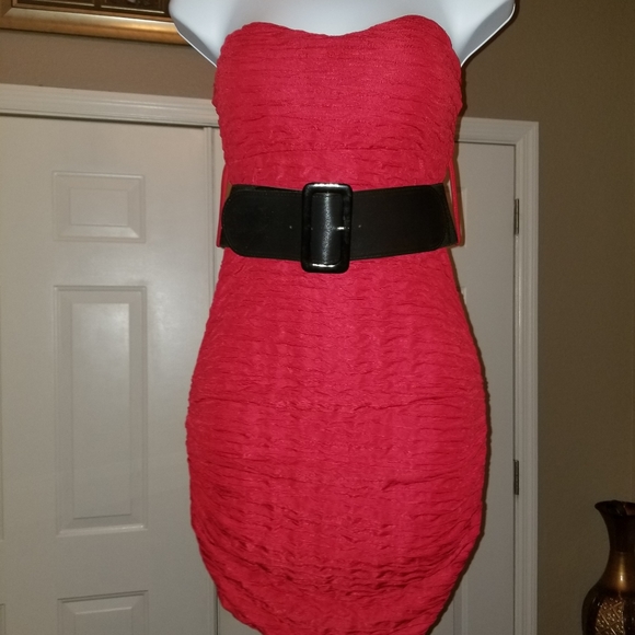 Red Mini  Dress - Picture 13 of 14